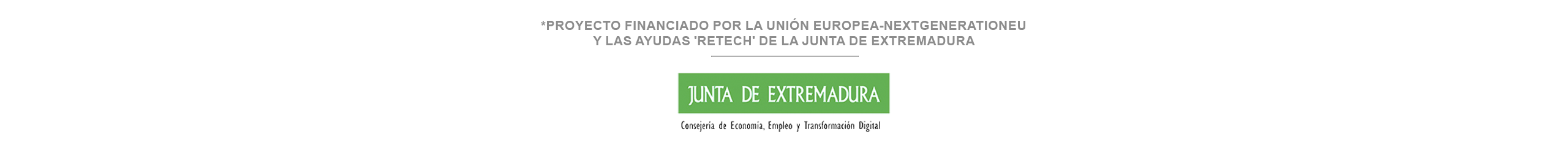 Logo Proyecto financiad por la Junta de Extremadura