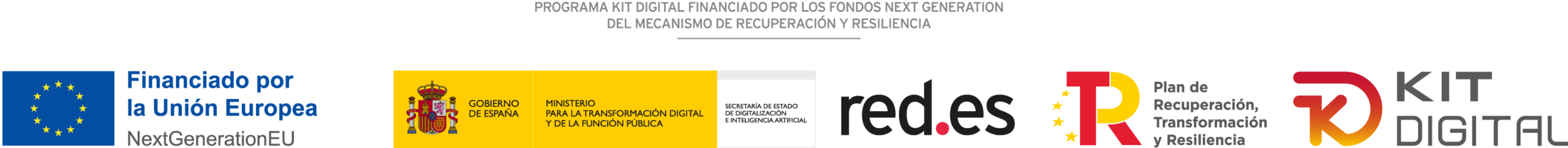 Logo proyecto financiado con fondos de la Unión europea - Next Generation EU
